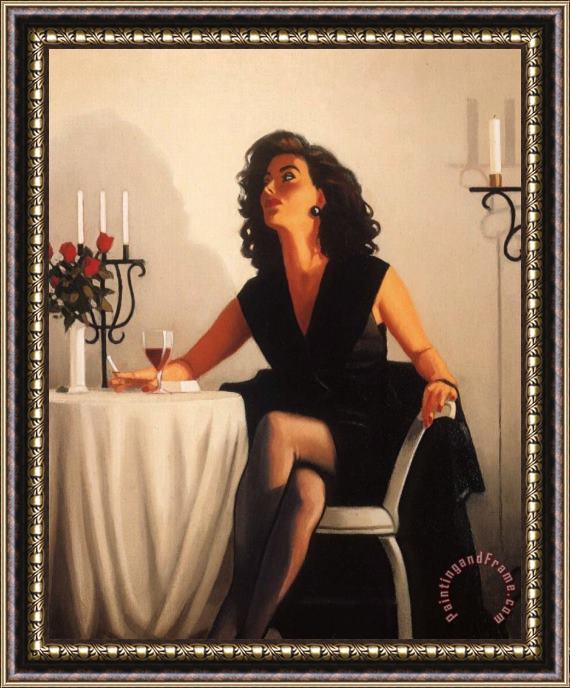 Jack Vettriano Table for One, 2004 Framed Print