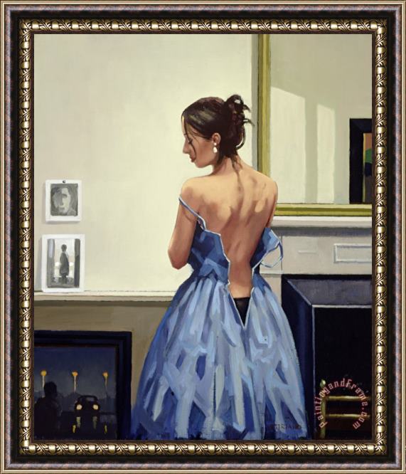 Jack Vettriano The Blue Gown Framed Print