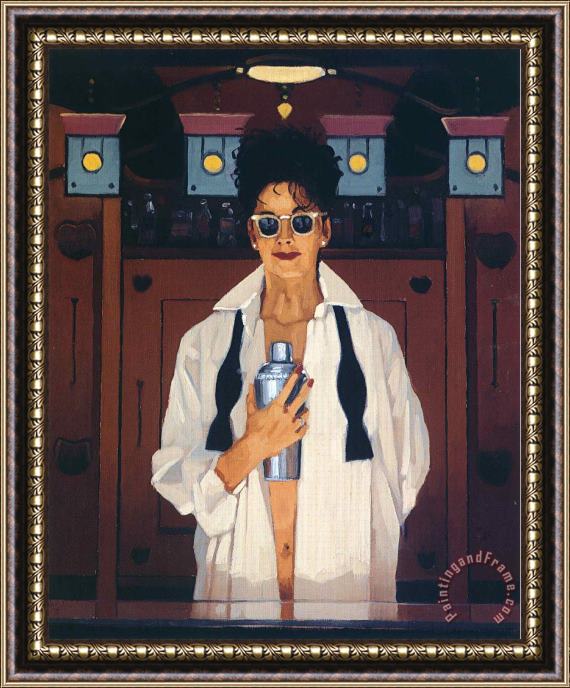 Jack Vettriano The Cocktail Shaker Framed Painting