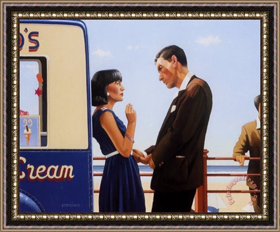 Jack Vettriano The Lying Game Framed Painting