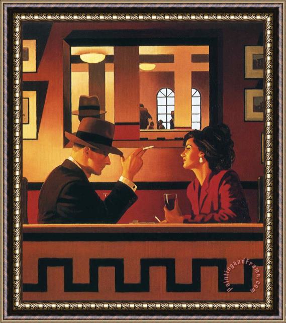 Jack Vettriano The Man in The Mirror Framed Painting