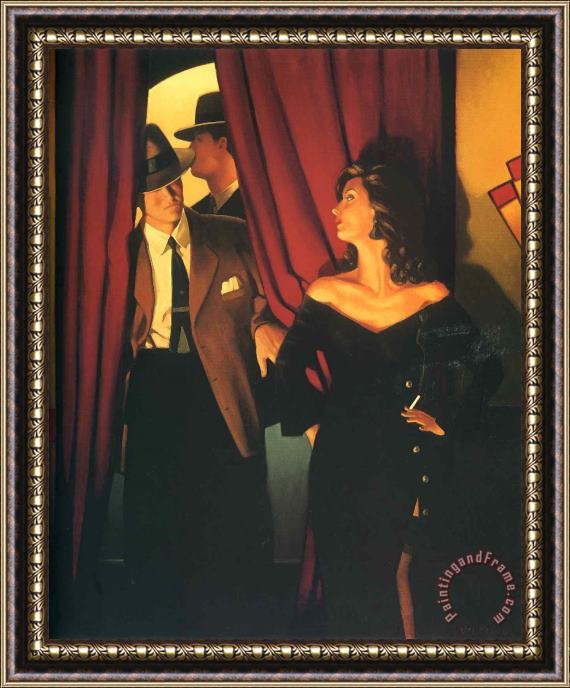 Jack Vettriano The Purple Cat Framed Painting