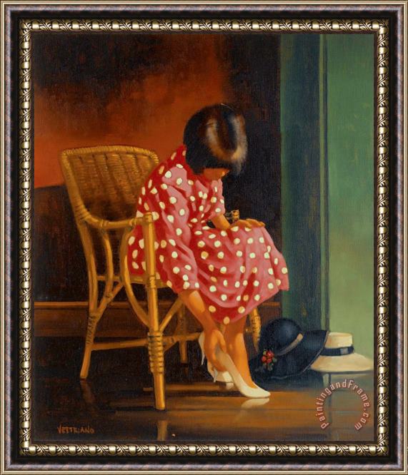 Jack Vettriano White Stilettos, 1991 Framed Painting