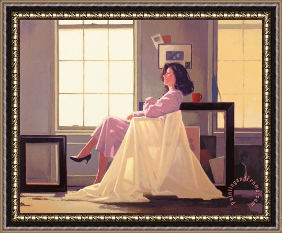 Jack Vettriano Winter Light And Lavender Framed Painting