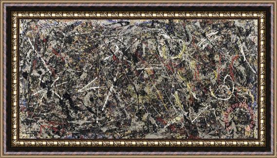 Jackson Pollock Alchemy Framed Painting