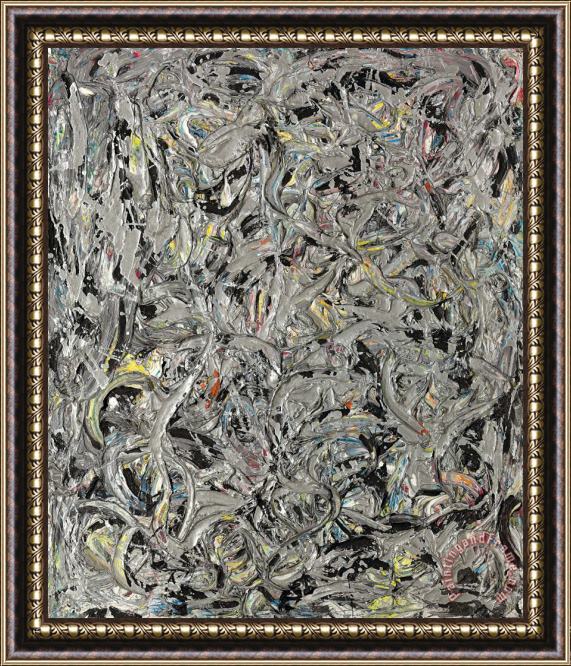 Jackson Pollock Eyes in The Heat II Framed Print