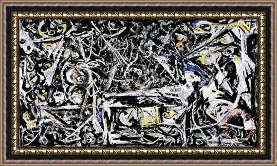 Jackson Pollock Night Mist Framed Print