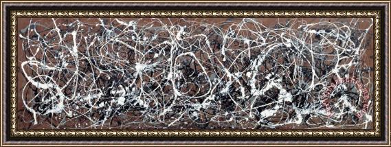 Jackson Pollock Number 13a Arabesque, 1948 Framed Painting