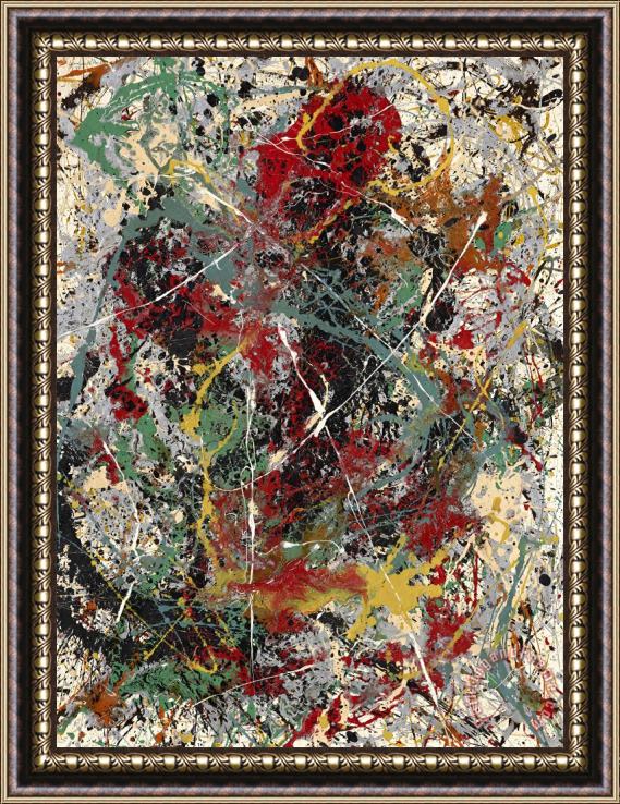 Jackson Pollock Number 31, 1949 Framed Painting