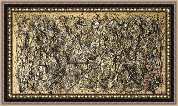 Jackson Pollock One No 31 Framed Painting