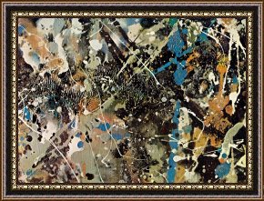 Untitled Framed Prints - Untitled I by Jackson Pollock