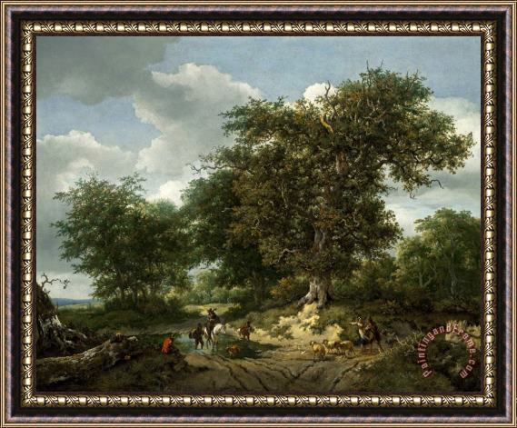 Jacob Isaacksz. Van Ruisdael The Great Oak Framed Painting