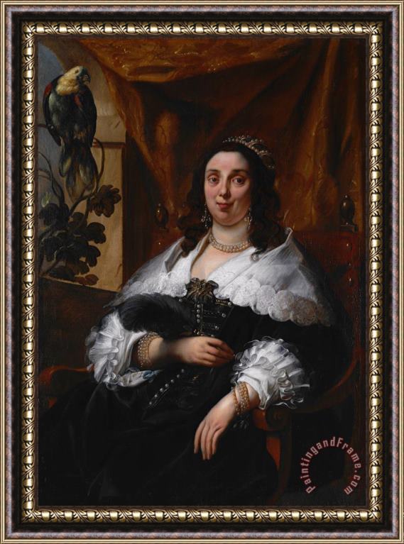 Jacob Jordaens Portrait of a Lady Framed Painting