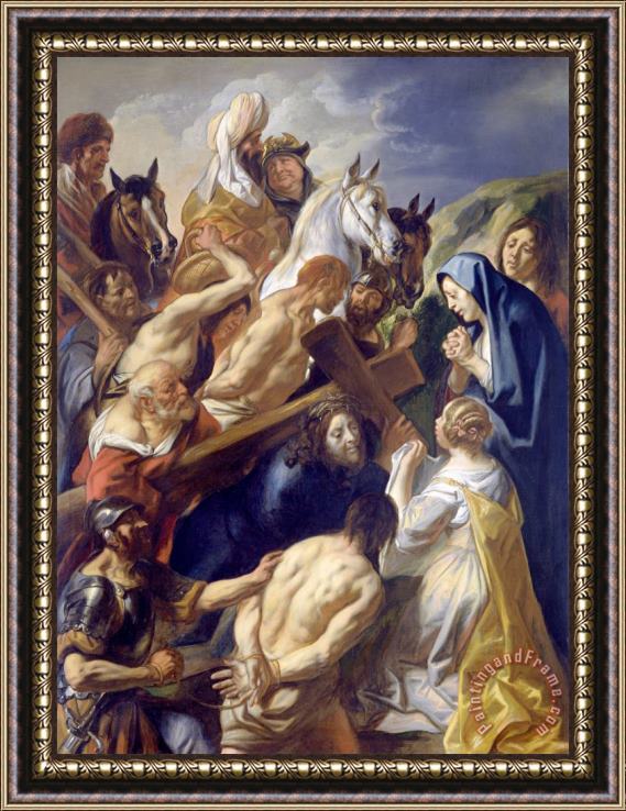 Jacob Jordaens The Carrying of The Cross Framed Painting