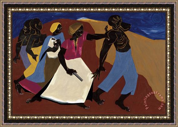 Jacob Lawrence Forward Framed Painting