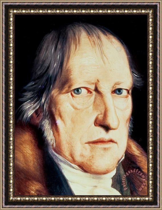 Jacob Schlesinger Portrait Of Georg Wilhelm Friedrich Hegel Framed Print