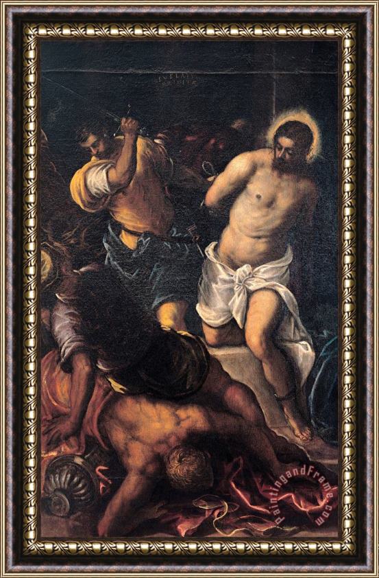 Jacopo Robusti Tintoretto Crowning with Thorns Framed Painting