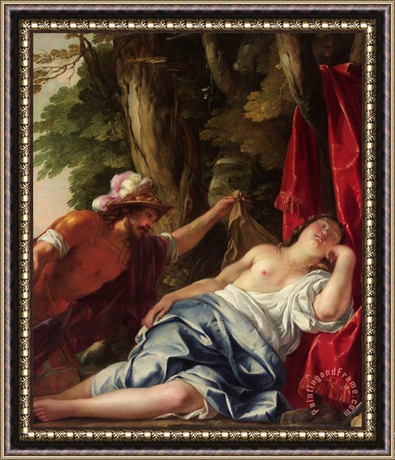 Jacques Blanchard Mars And The Vestal Virgin Framed Painting
