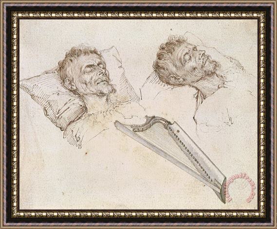 Jacques de II. Gheyn Karel Van Mander on His Deathbed Framed Painting