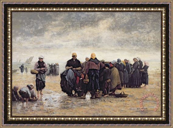 Jacques Eugene Feyen On the Shore Framed Painting
