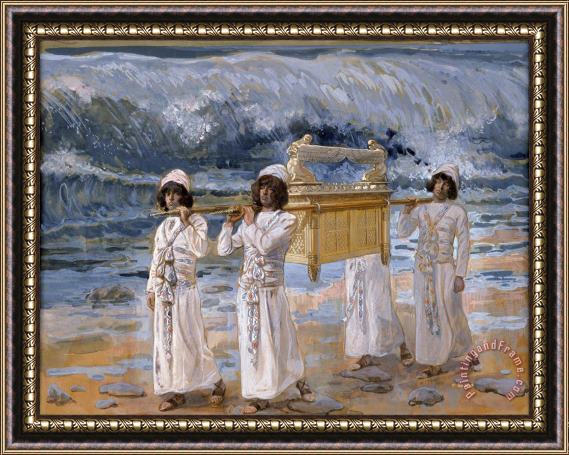 Jacques Joseph Tissot  The Ark Passes Over The Jordan Framed Painting