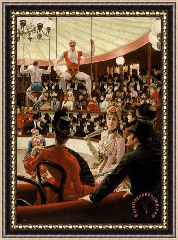 Jacques Joseph Tissot  Women of Paris The Circus Lover Framed Painting