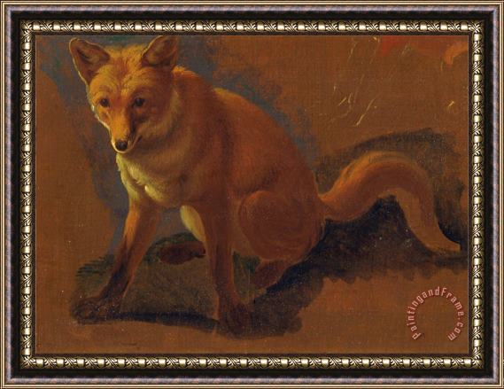 Jacques-Laurent Agasse Study of a Fox Framed Painting