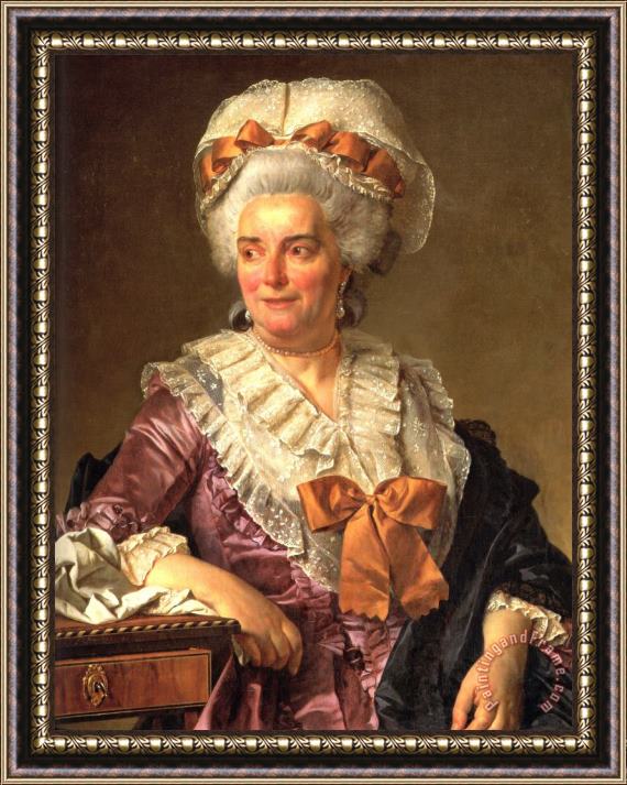 Jacques Louis David Portrait of Genevieve Jacqueline Pecoul Framed Print