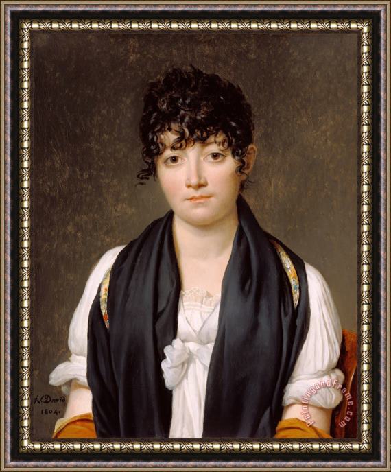 Jacques Louis David Suzanne Le Peletier De Saint Fargeau Framed Painting