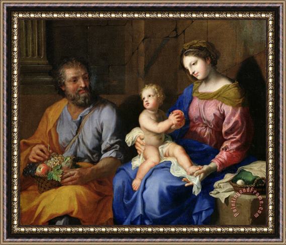 Jacques Stella The Holy Family Framed Painting