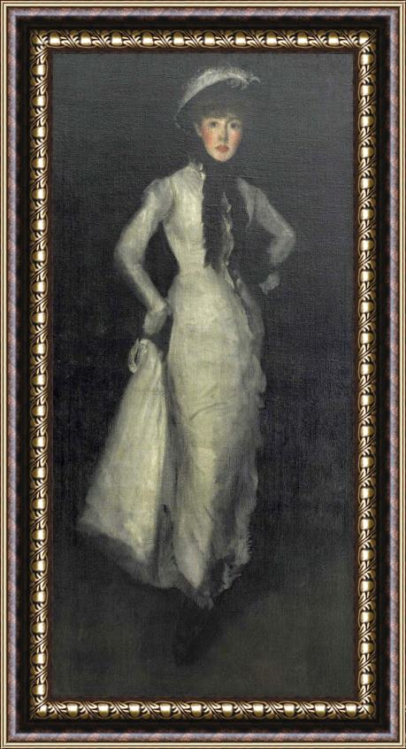 James Abbott McNeill Whistler Arrangement in White And Black Framed Painting