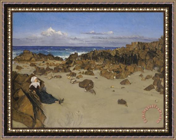 James Abbott McNeill Whistler Coast of Brittany (alone with The Tide) Framed Painting