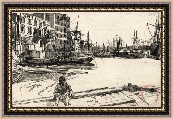 James Abbott McNeill Whistler Eagle Wharf Framed Print