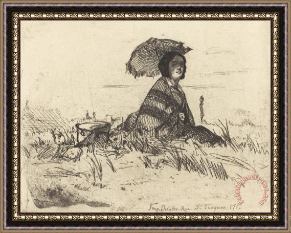 James Abbott McNeill Whistler En Plein Soleil Framed Print