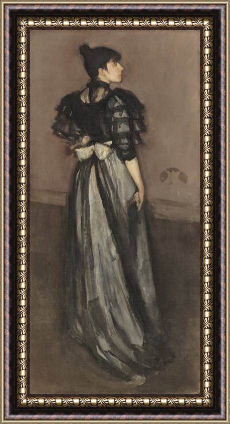 James Abbott McNeill Whistler Mother of Pearl And Silver: The Andalusian Framed Print