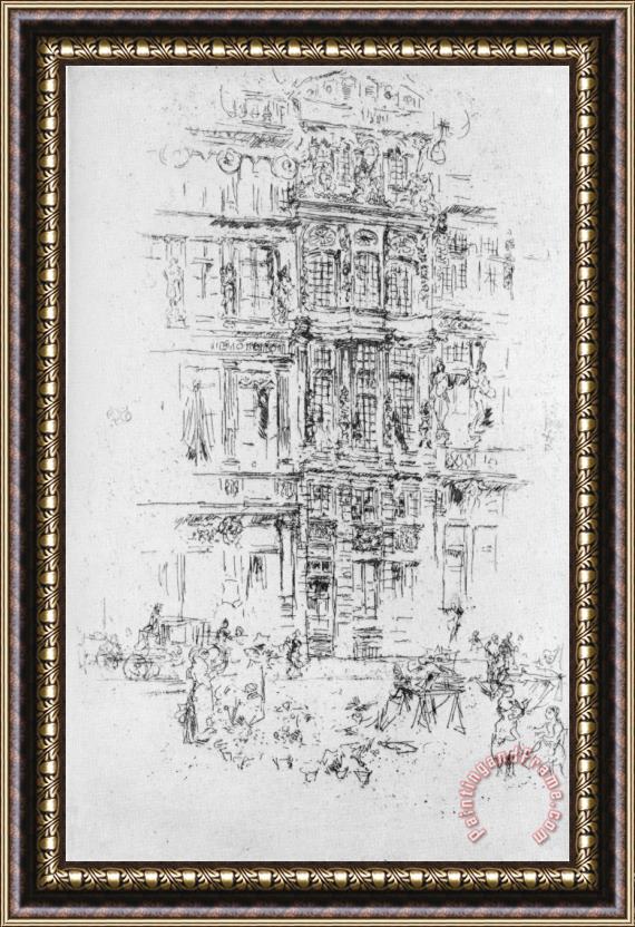 James Abbott McNeill Whistler Palaces, Brussels Framed Print