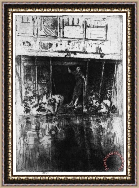 James Abbott McNeill Whistler Pierrot (oudezijds Achterburgwal) Framed Print