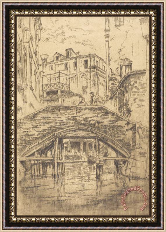 James Abbott McNeill Whistler Ponte Del Piovan Framed Print
