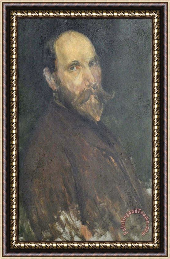 James Abbott McNeill Whistler Portrait of Charles Lang Freer Framed Print