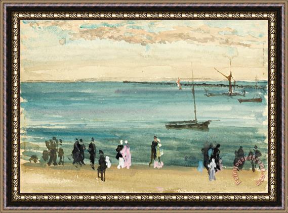 James Abbott McNeill Whistler Southend Pier Framed Painting