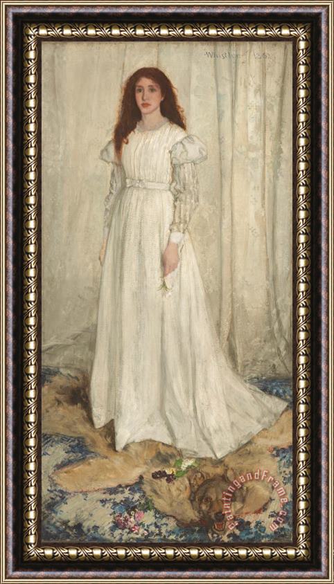James Abbott McNeill Whistler Symphony In White No 1 The White Girl Framed Painting