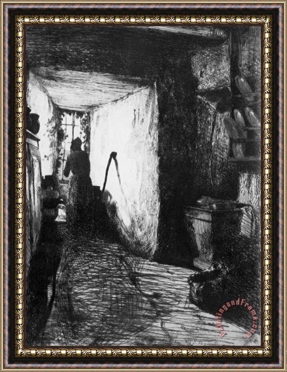 James Abbott McNeill Whistler The Kitchen Framed Painting