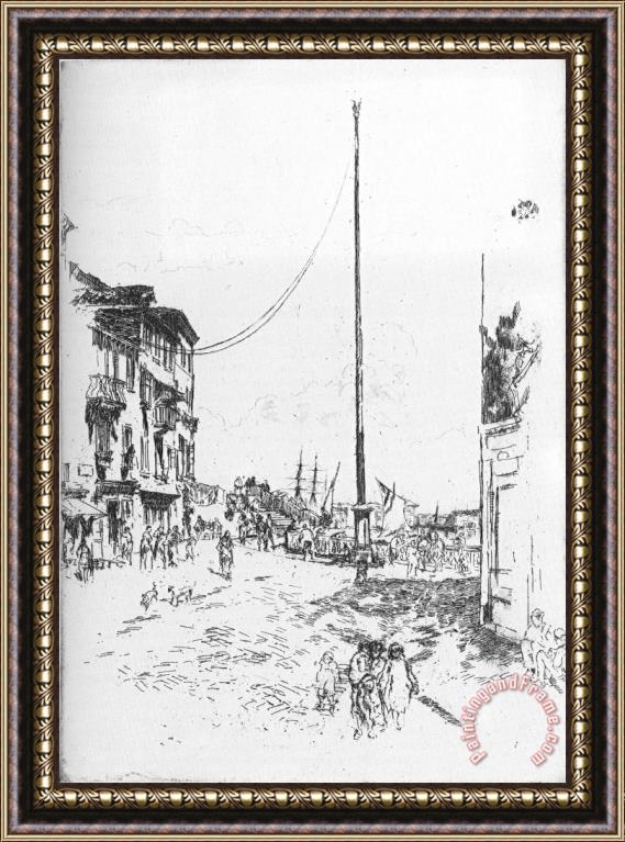 James Abbott McNeill Whistler The Little Mast Framed Painting