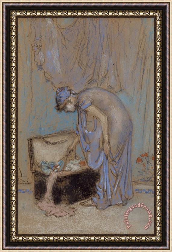James Abbott McNeill Whistler The Violet Note Framed Painting