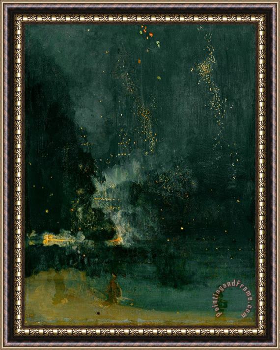 James Abbott Whistler The Falling Rocket Framed Print