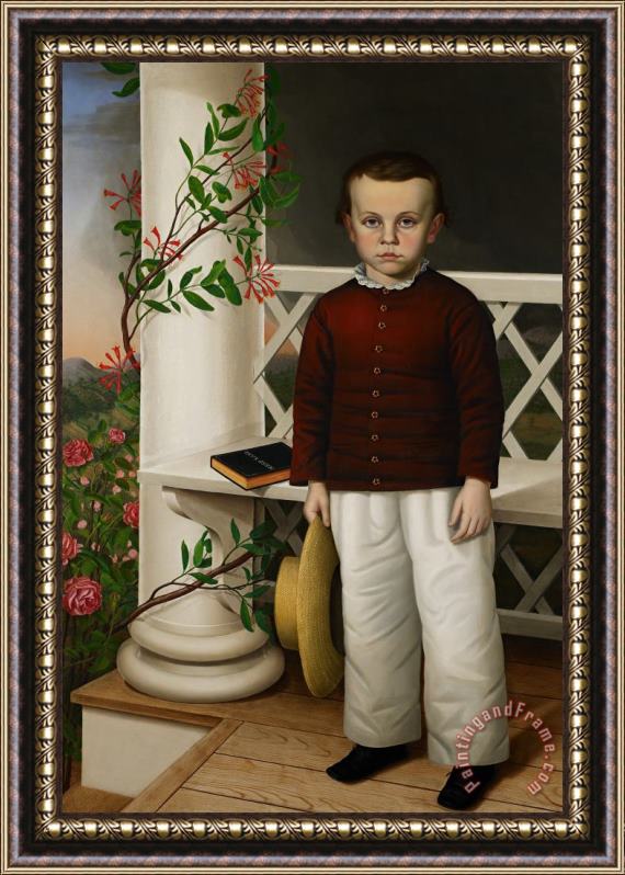 James B Read Portrait Of A Boy Framed Painting
