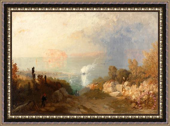 James Baker Pyne The Entrance to The Menai Straits Framed Painting