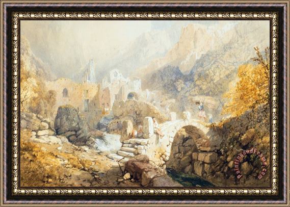 James Baker Pyne Val Di Ferriera Framed Painting
