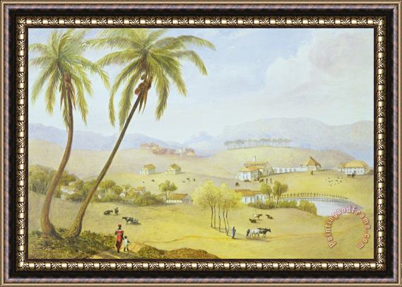 James Hakewill Haughton Court - Hanover Jamaica Framed Painting