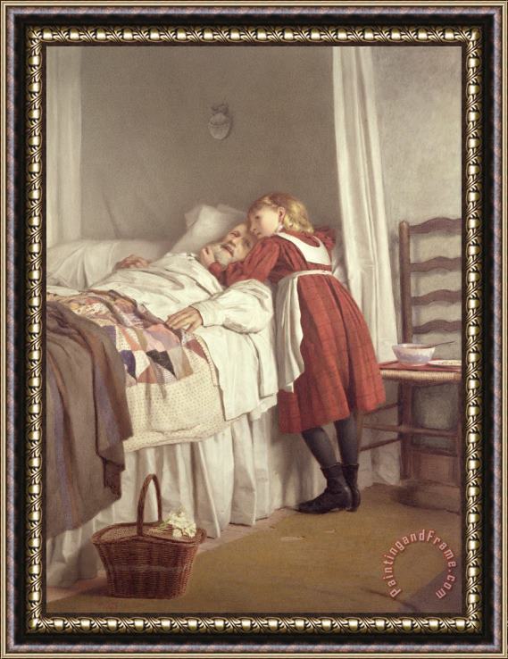 James Hayllar Grandfathers Little Nurse Framed Painting